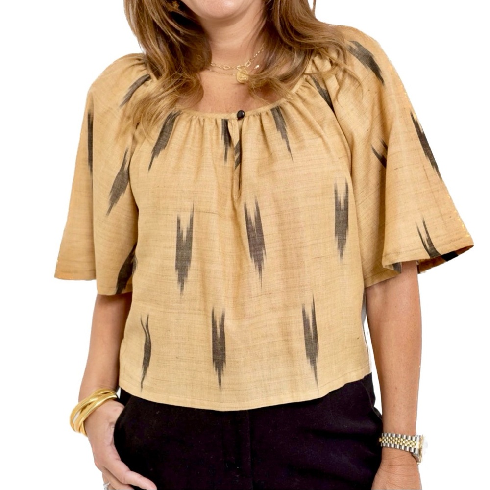 Corey Lynn Calter Raquelita Top Tan/Black